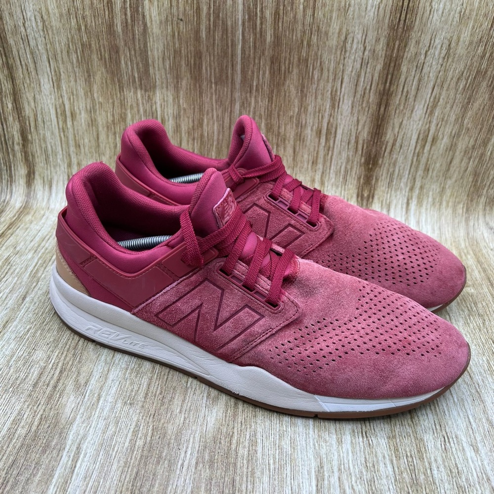 New Balance‎ 247 Men's Size 13 Burgundy Red Suede Sneakers REVlite Shoes MS247CS